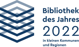 Logo der Bibliothek des Jahres 2022 in kleinen Kommunen und Regionen Logo der Bibliothek des Jahres 2022 in kleinen Kommunen und Regionen